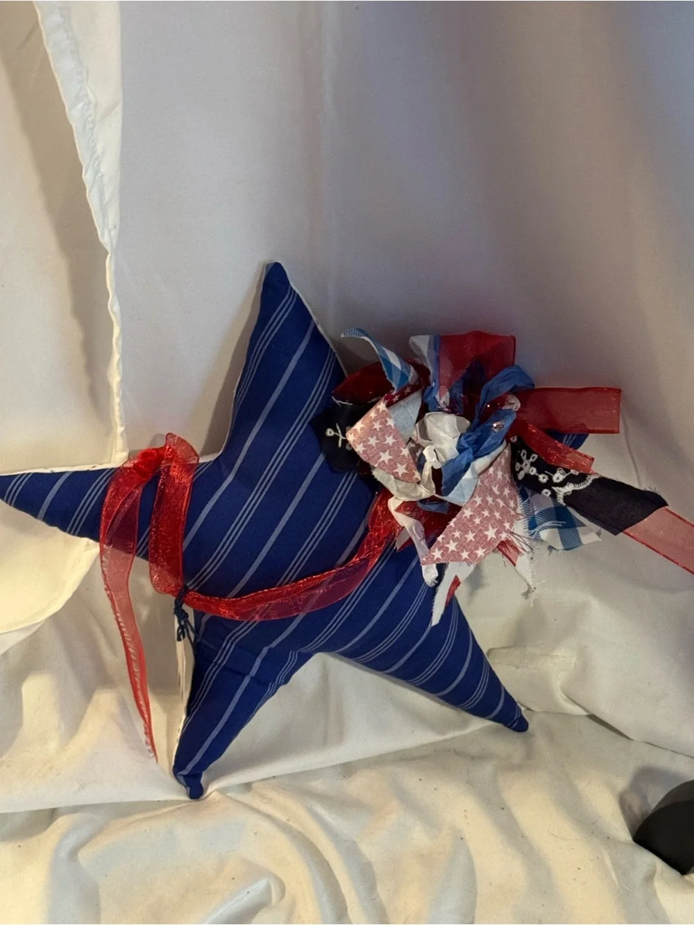 Patriotic 4th of July Decorative Pillow Set - Red, White & Blue